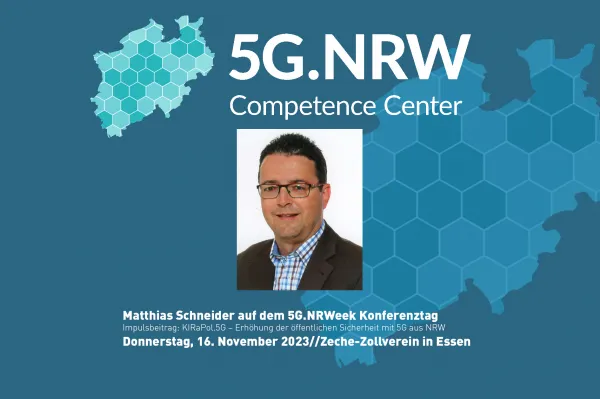 Matthias Schneider am 16. Nov. auf dem 5G.NRWeek Konferenztag