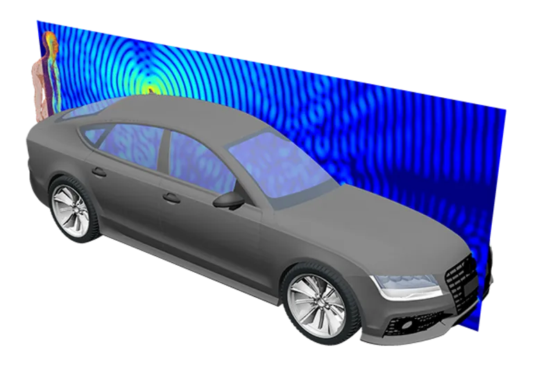 EMF-Simulation anhand eines mobilen Fahrzeuges<br>